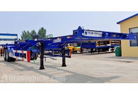 2 Axle 40 ft Skeleton Semi Trailer is ready to ship to Gabon