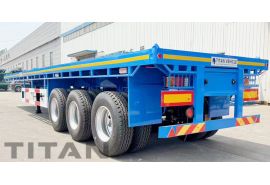 Flatbed Tri Axle Trailer for Sale in Tanzania