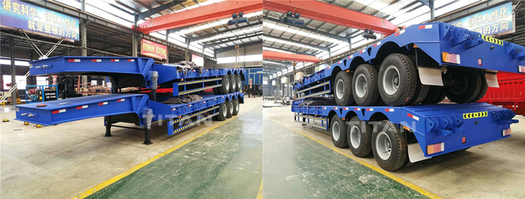 3 axle Lowbed semi trailer