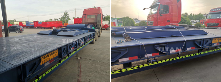 low loader semi trailer