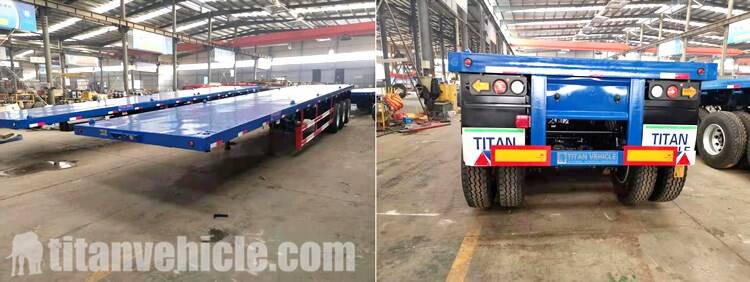 Factory Show of Flatbed Semi Trailer for Sale