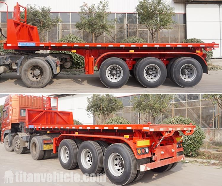 3 Axle Flatbed Tipper Trailer for Sale Price