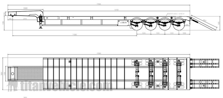 Low Loader Truck Trailer Manufacturer for Sale