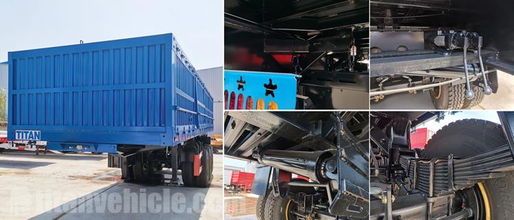 Details of 3 Axle Side Tipper Trailer