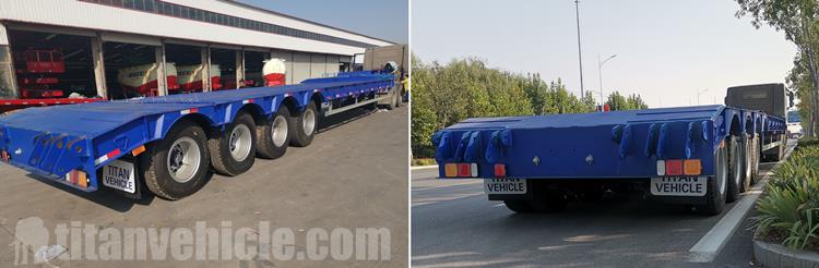 4 Axle 80 Ton Lowbed Semi Trailer for Sale In Malawi