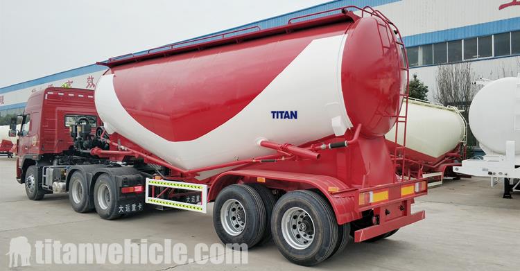 2 Axle 50 Ton Bulk Cement Tanker Trailer will be sent to Congo