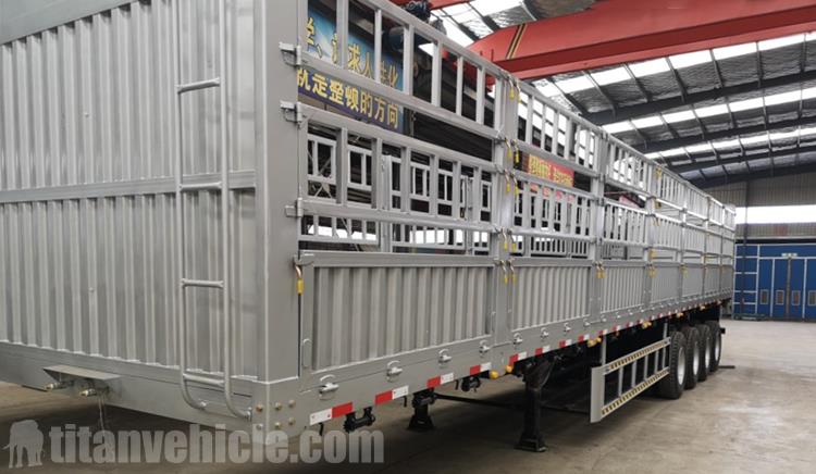 4 Axle 60 Ton Fence Semi Trailer for Sale In Gabon