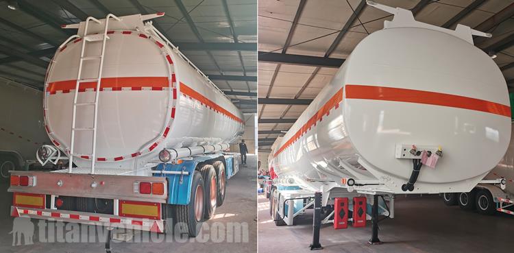 50000 Litres Aluminum Tanker Trailer for Sale In Costa Rica