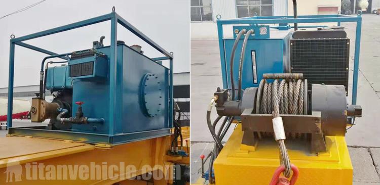 Hydraulic Winch Tri Axle Low Bed Trailer for Sale In Sierra Leone