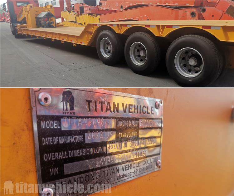 120 Ton Hydraulic Detachable Neck Lowboy Trailer for Sale in Cayman Islands