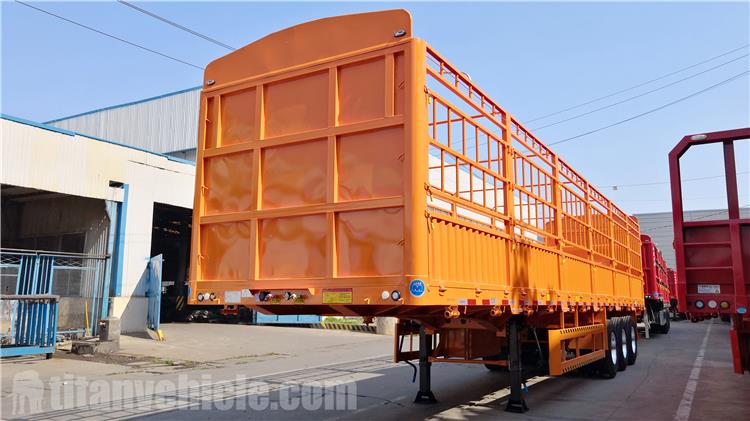 3 Axle 80 Ton Fence Cargo Trailer for Sale In Gabon