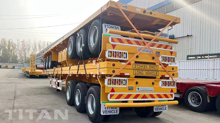 12Metre 3 Axle Flatbed Truck Trailer for Sale in Tanzania Dar Es Salaam