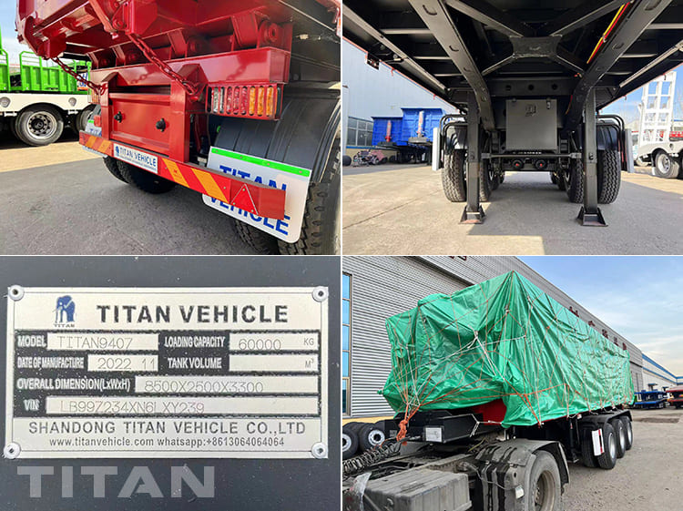 50 Ton Tri Axle Semi Tipper Trailer will be sent to Tanzania Dar Es Salaam