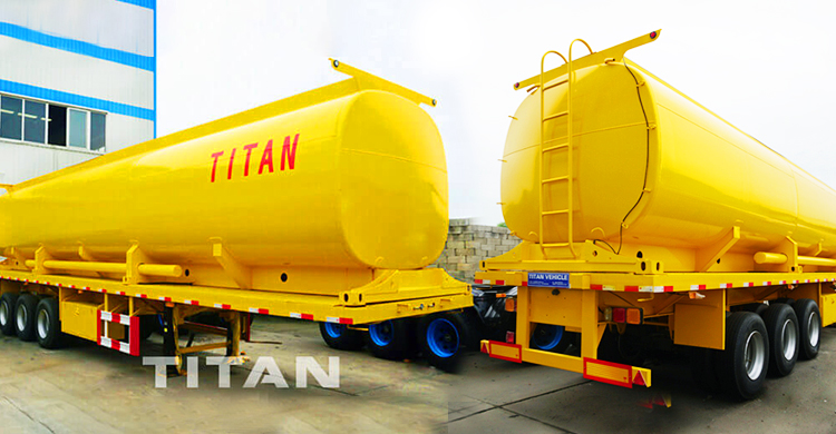 3 Axle 45000L Fuel Tanker Trailer for Sale in Tanzania