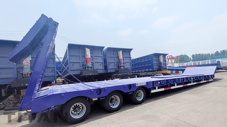 3 Axle 80 Tons Semi Low Loader Trailer for Sale in Zimbabwe