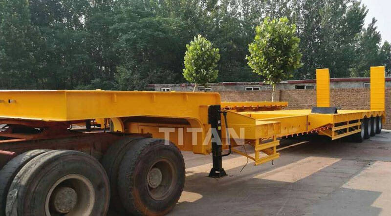 4axle detachable lowboy trailer