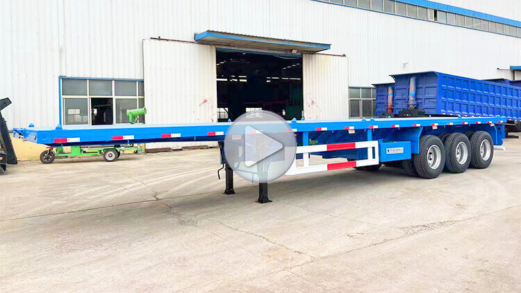 3 Axle 40ft Container Flatbed Trailer for Sale in Senegal