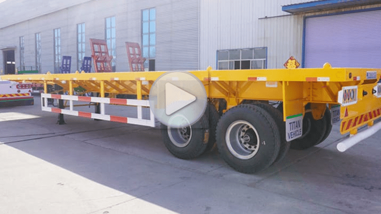 2 Axle 20 Foot Flatbed Trailer for Sale Near me