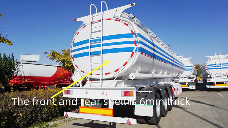 3 Axle 45000 Liters Fuel Tanker Semi Trailer for Sale in Togo 